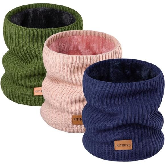 Unisex Winter Neck Gaiters & Ski Mask Winter Fleece Neck Warmer Face Windproof